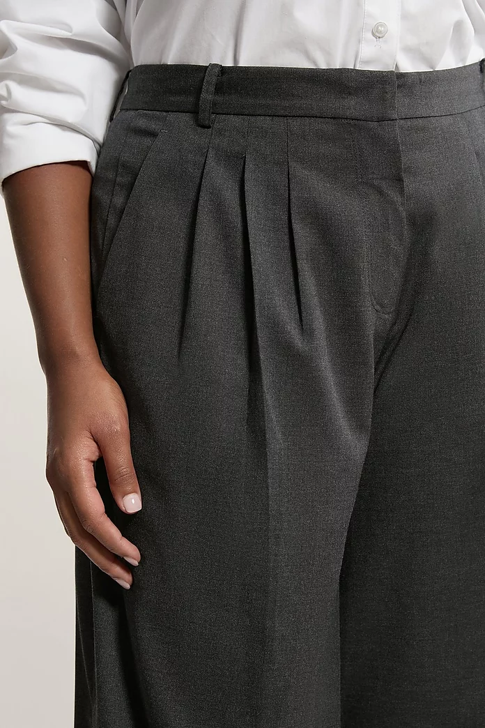 Plus Size Tailored Wide Leg Darted Pants | Karen Millen Plus Size Tailored Wide Leg Darted Pants | Karen Millen